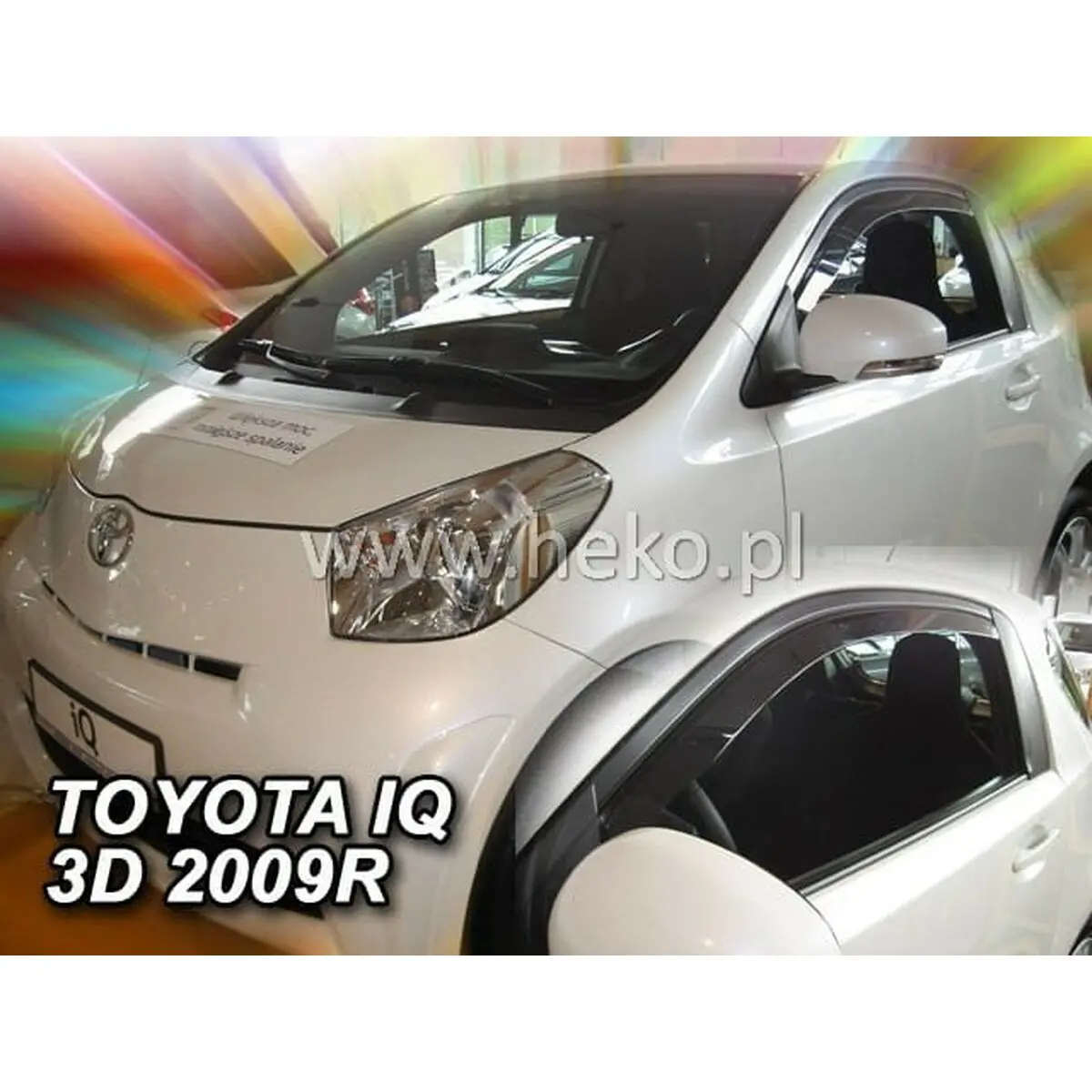 Defletor De Vento Heko Ho29613 Toyota Iq Frontal 2 Peças 2