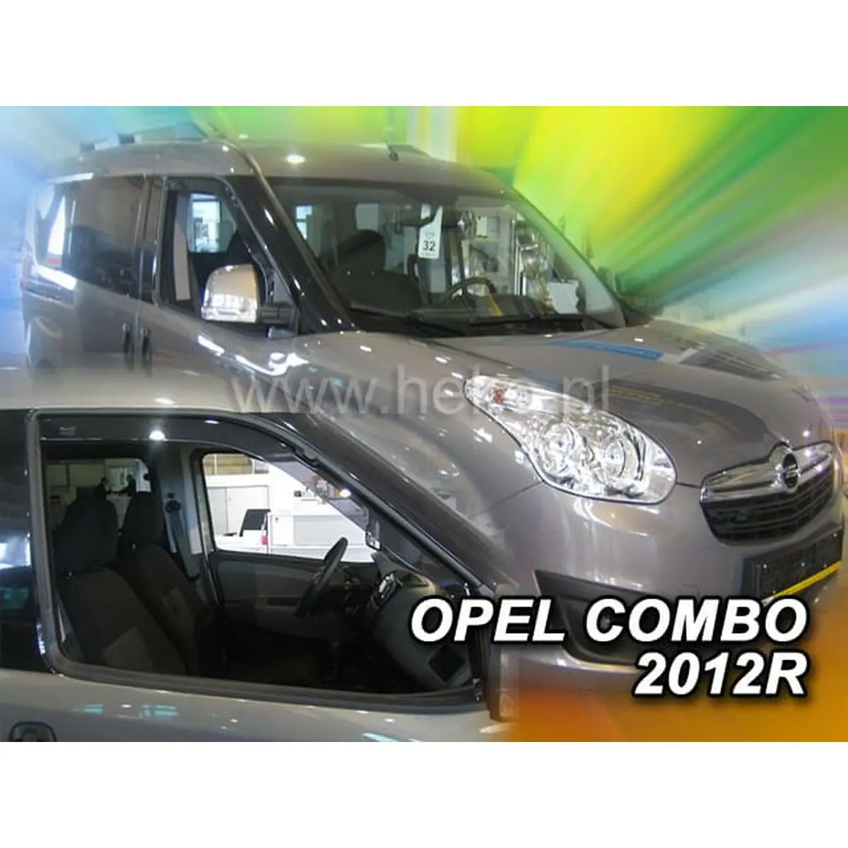 Defletor De Vento Heko Ho15166 Fiat Doblo Ii Frontal 2 Peças 2