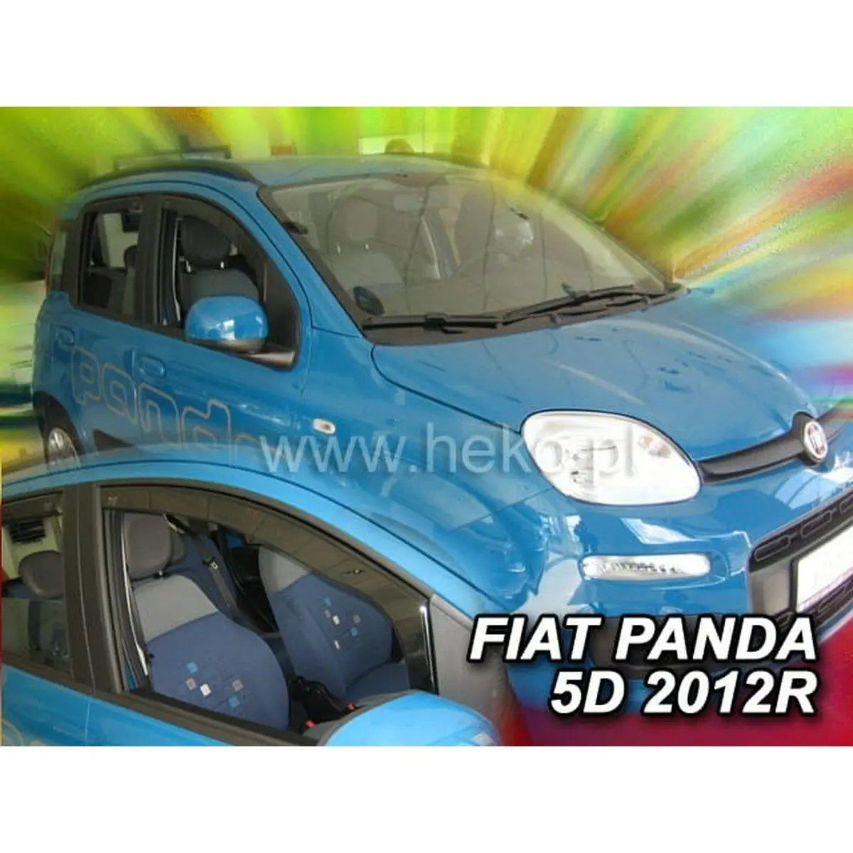Defletor De Vento Heko Ho15167 Fiat Panda Iii Frente 2 Peças 2