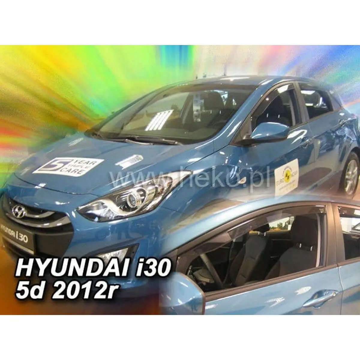 Defletor De Vento Heko Ho17273 Hyundai I30 Ii Htb/Wagon Frontal 2 Peças 2