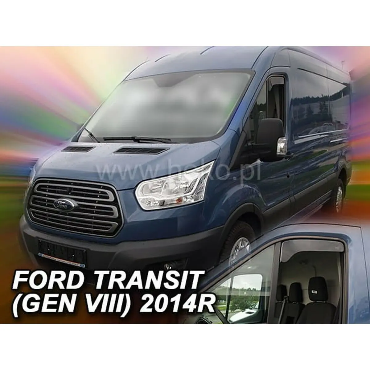 Defletor De Vento Heko Ho15309 Ford Transit (Genviii) Frente 2 Peças 2