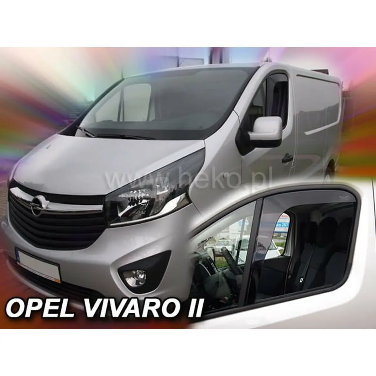 Defletor De Vento Heko Ho27189 Fiat Talento Renault Trafic Iii 2014 Opel Vivaro Frontal 2 Peças 2