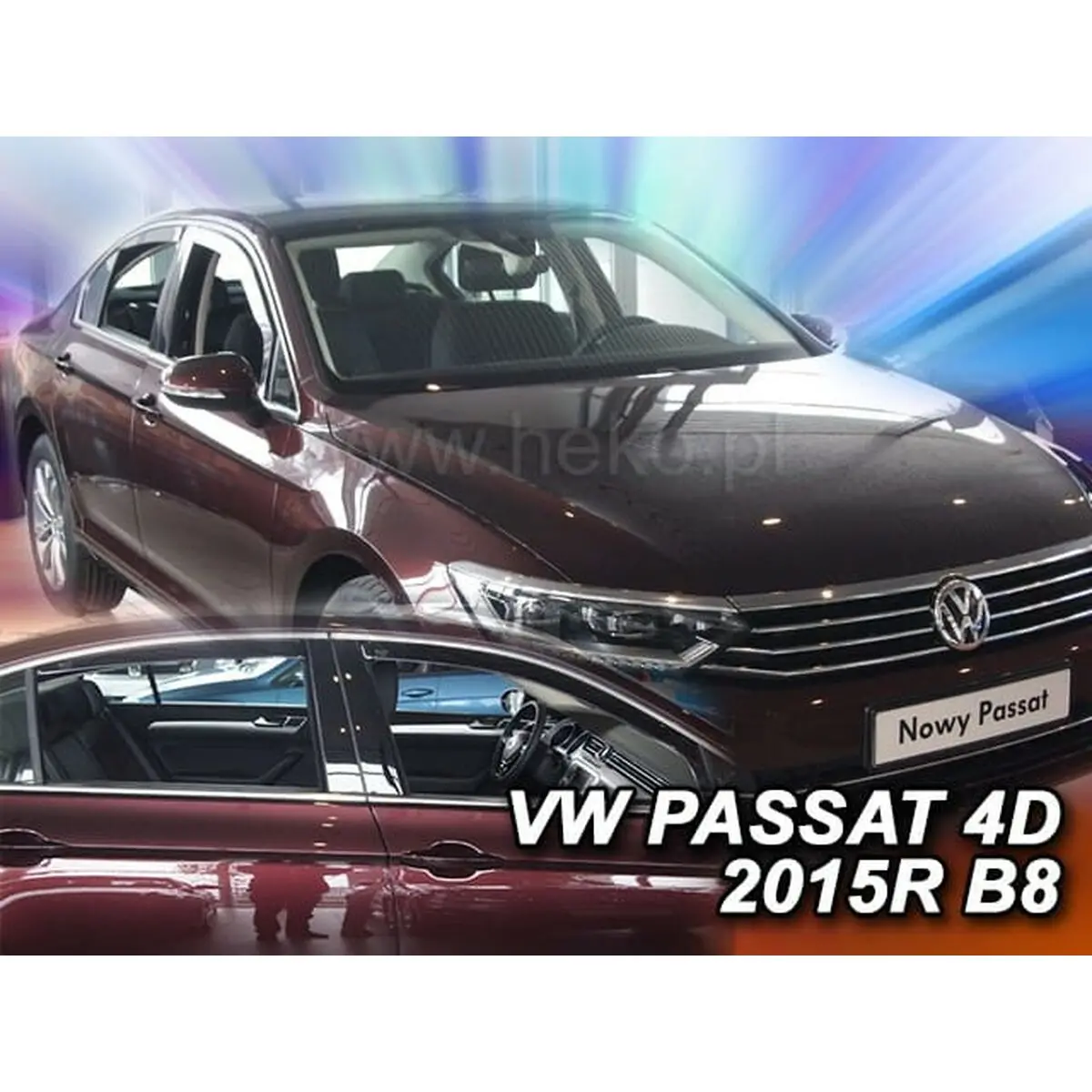 Defletor De Vento Heko Ho31002 Volkswagen Passat (B8) Sedan 4 Peças 2