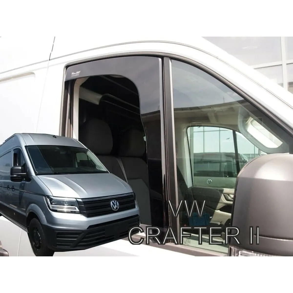 Defletor De Vento Heko Volkswagen Crafter Ii 2 Peças 2