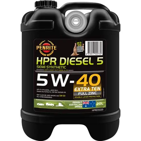 Penrite Hpr Diesel 5 Semi Synthetic 5W-40 20L Engine Oil - Hprd5020 1