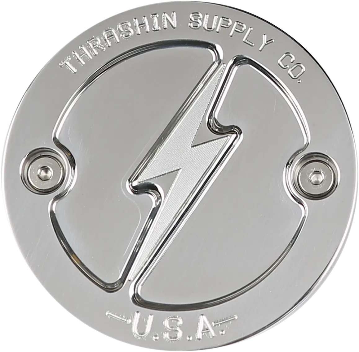 Thrashin Supply Co. Points Cover - Dished - Polished - 2 Hole - M8 Tsc-3027-2 1