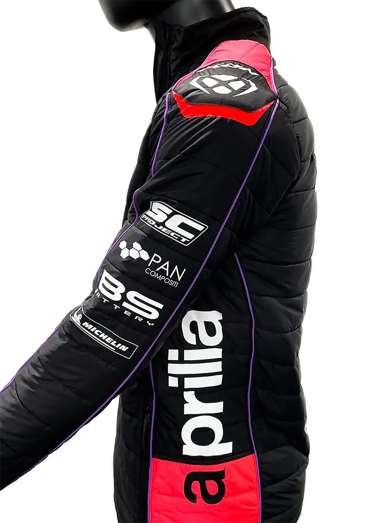Aprilia Racing Gp 23 Teamwear Replica Full Zip Puffy Windbreaker Jacket 3
