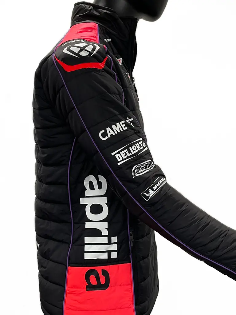 Aprilia Racing Gp 23 Teamwear Replica Full Zip Puffy Windbreaker Jacket 4