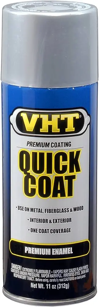 Vht Quick Coat Enamel Spray Paint Silver Chrome 312G - Sp525 1