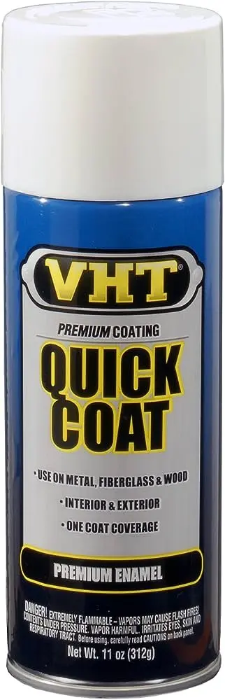 Vht Quick Coat Enamel Spray Paint Gloss White 312G - Sp509 1