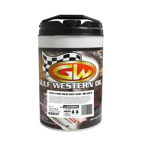 62037 - Gulf Western Syn-X 5W-40 Engine Oil - 20L 1