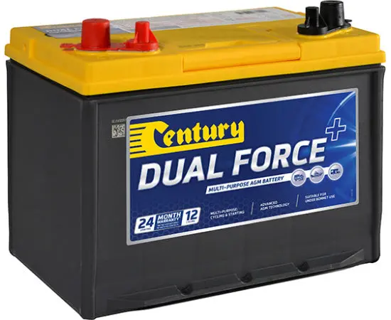 Century 24X Mf Dual Force+ Agm Battery - 12V, 730Cca, Dual Purpose 1