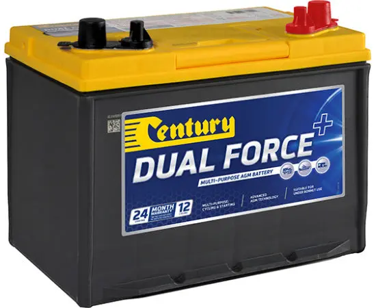 Century 24Lx Mf Dual Force+ Agm Battery - 12V, 730Cca, Dual Purposey 24Lxmf 1