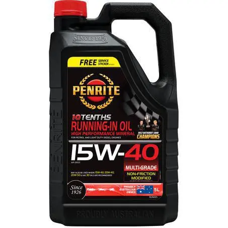Penrite Running-In 15W-40 5L Engine Oil - Run005 1