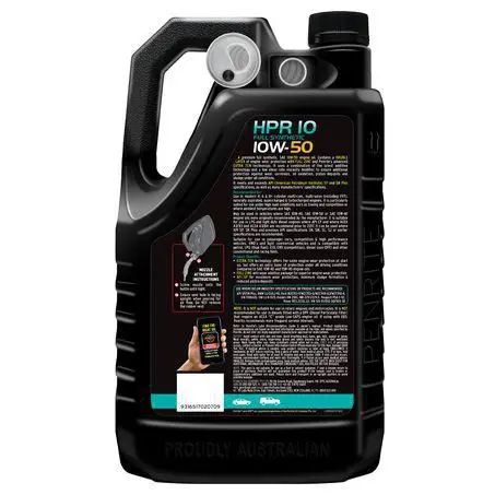 Penrite Hpr 10 Fully Synthetic 10W-50 5L Engine Oil - Hpr10005 2