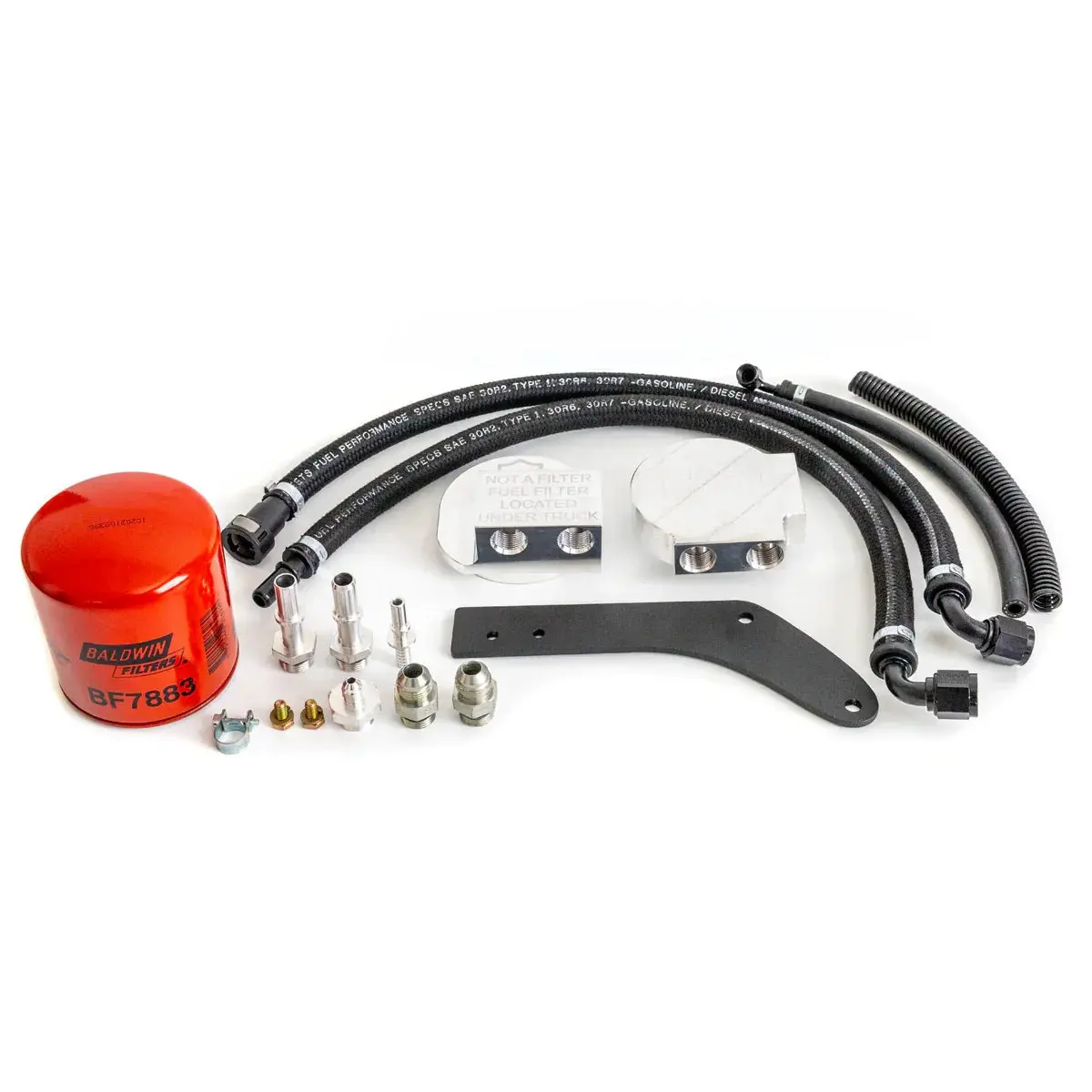 2011-2016 Ford 6.7L Power Stroke Upper Fuel Filter Relocation Kit 1