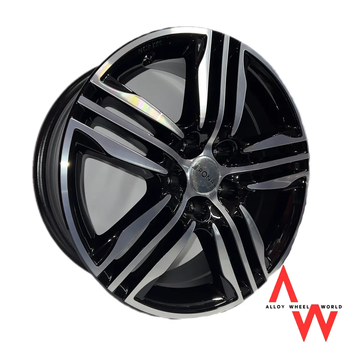 7.5X17 Ronal R57 Black Polished 2