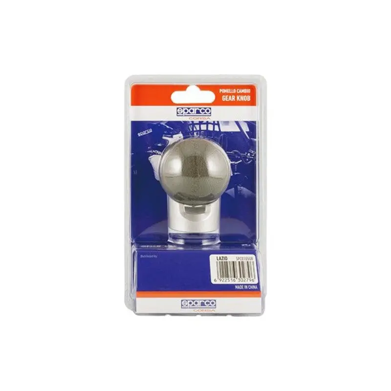 Manete De Caixa De Velocidades Sparco Lazio Cinzento Cromado 2