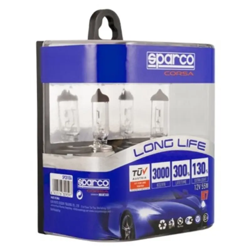Lâmpada Para Automóveis Sparco Long Life E-Mark H7 12V 55W 3000K 1