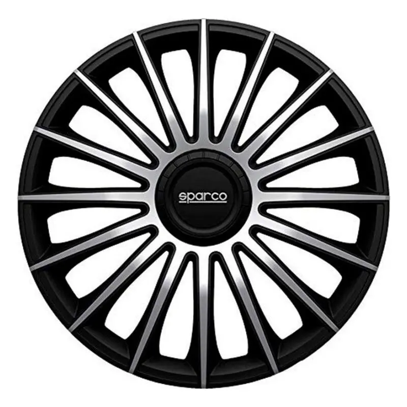 Tampões Sparco Torino Cs5 Preto Prateado 15" (4 Uds) 1