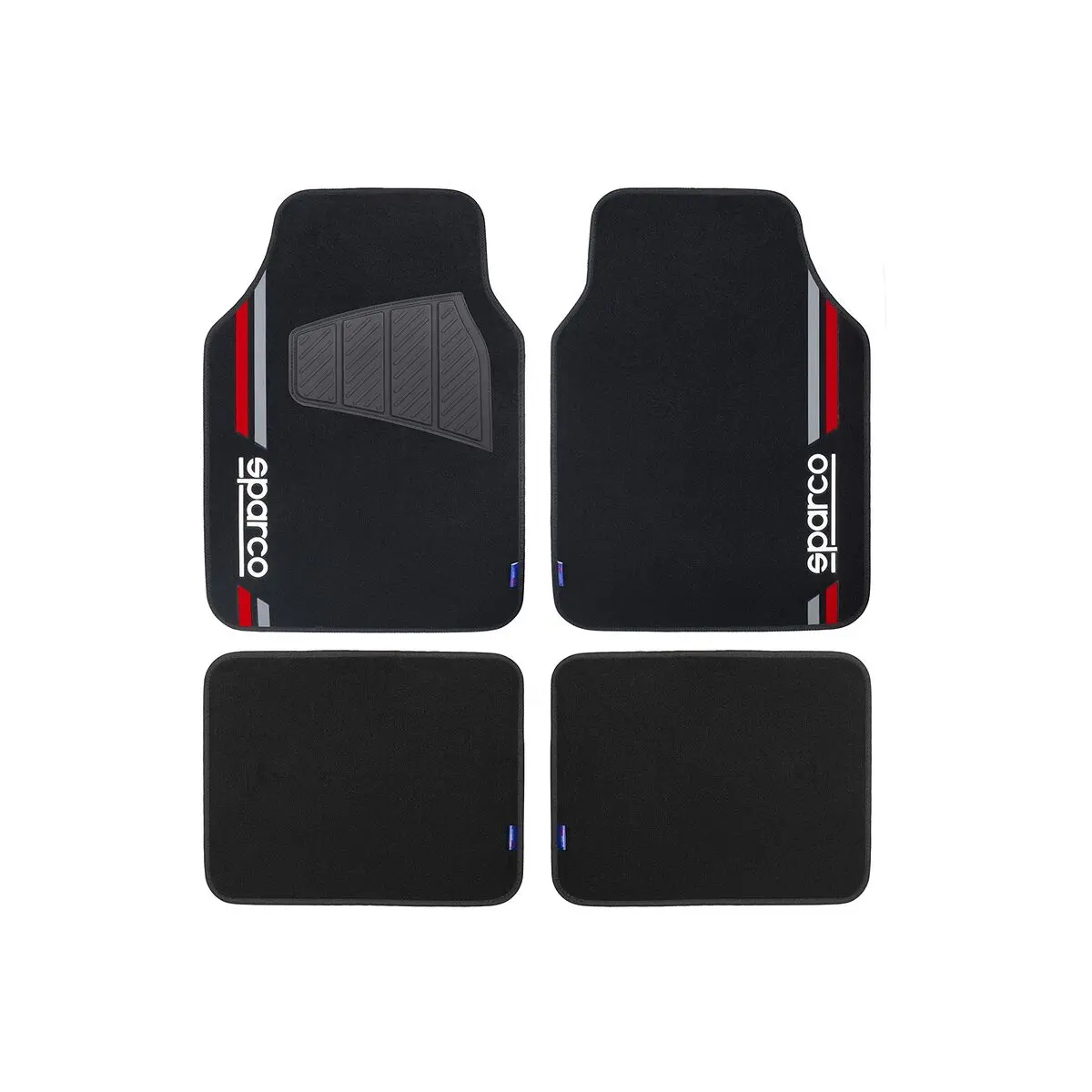 Conjunto De Tapetes De Carro Sparco Spcf508rd Vermelho 1