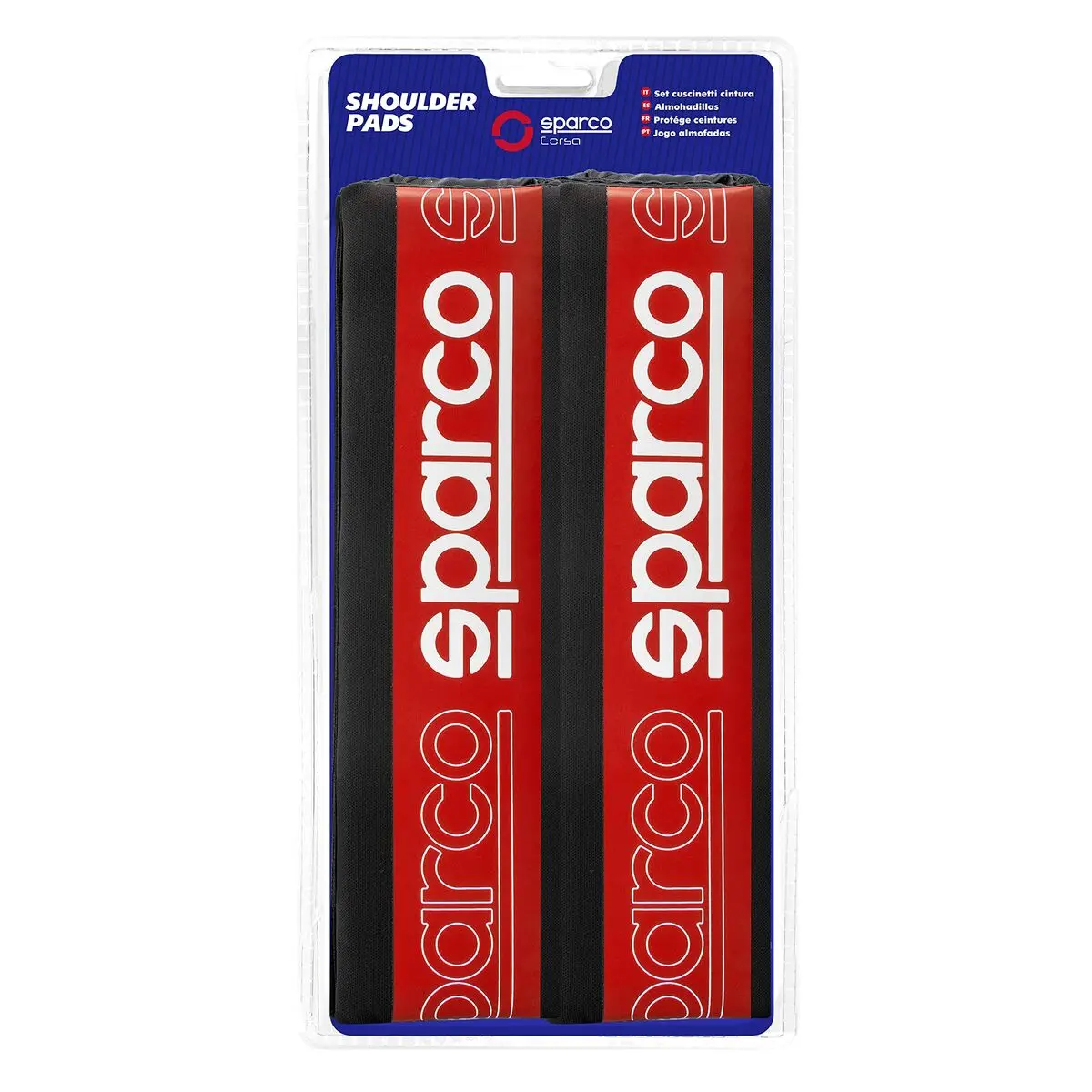 Almofadas Para Cinto Sparco Spc1208rd, Vermelho (2 Ud.) 1
