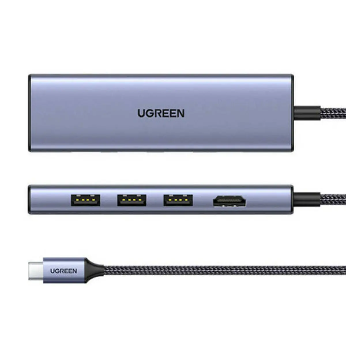 Cabo Usb Para Lightning Ugreen 20956A Prateado 1