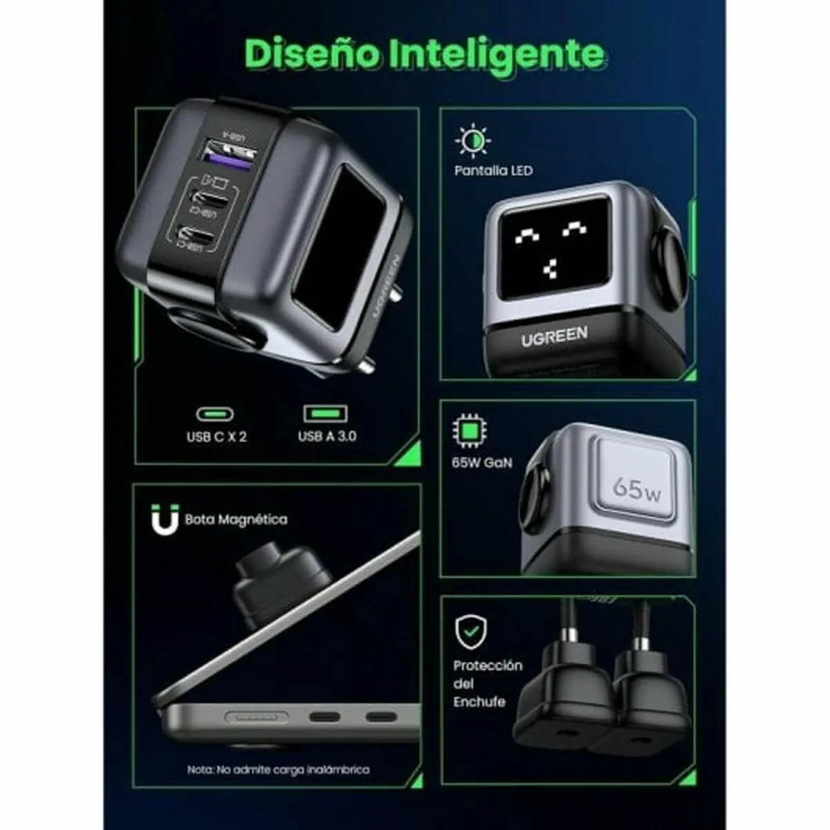 Video-Câmera De Vigilância Ugreen 25685B Cinzento 2