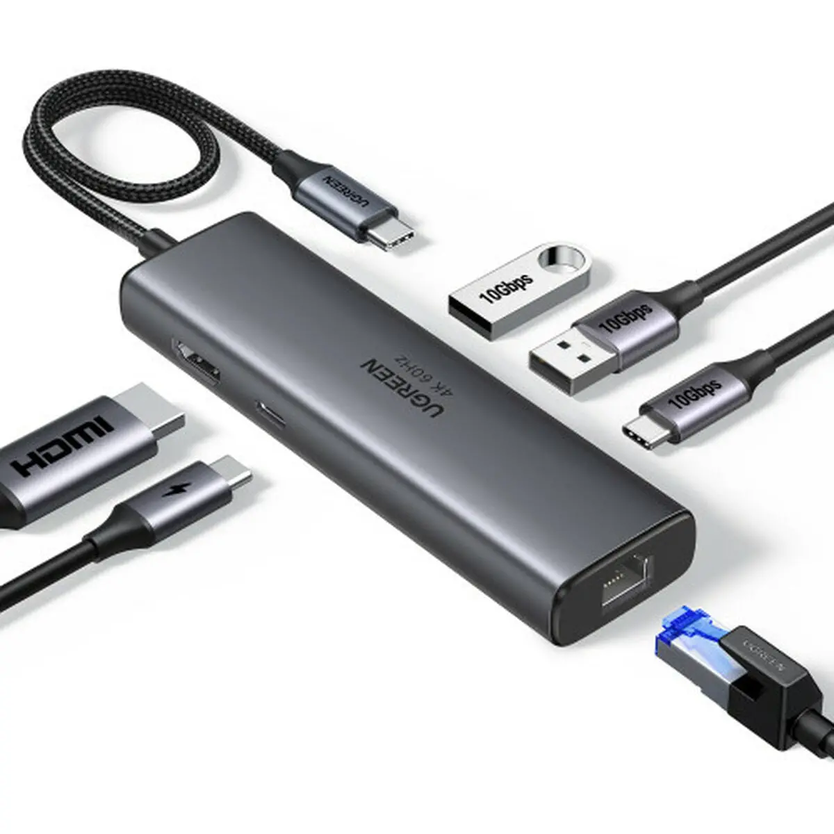 Cabo Usb Para Lightning Ugreen 45000-0 Cinzento 1