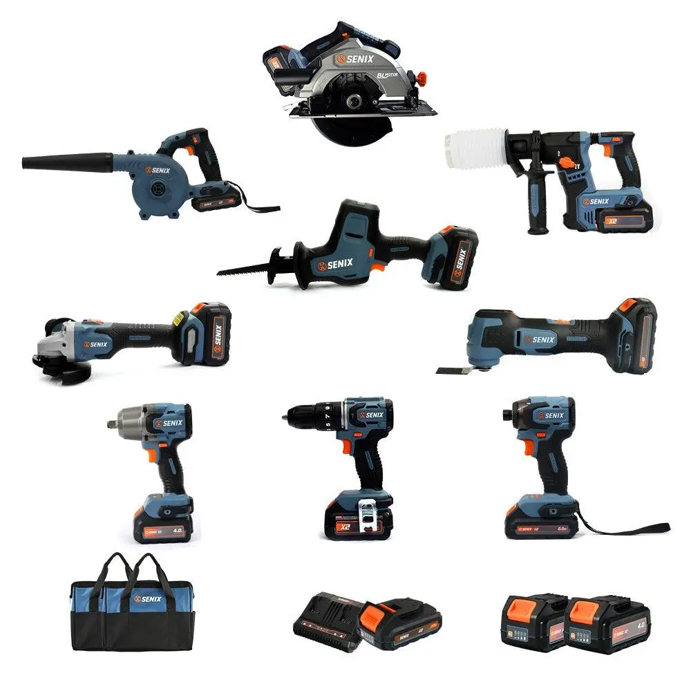 Senix X2 18V 9 Piece Combo Kit 1