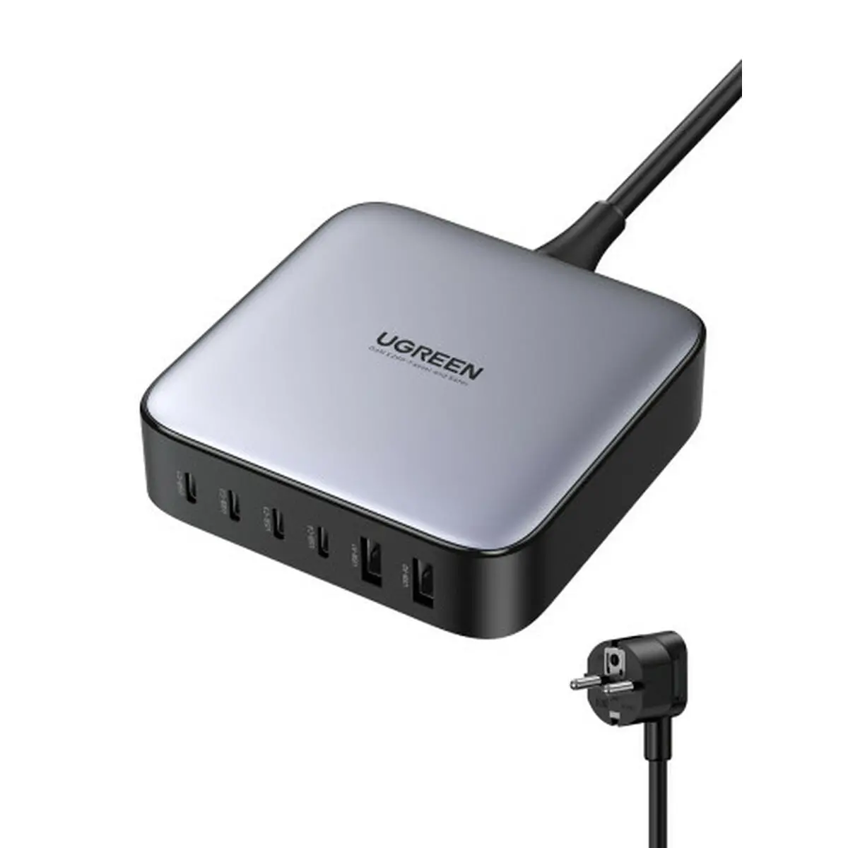 Cabo Usb Para Lightning Ugreen 40914 Preto Cinzento 2 M 1