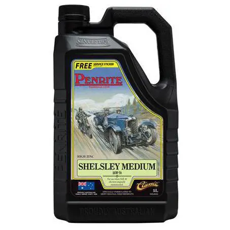 Penrite Shersley Medium 25W-70 5L Mineral Engine Oil - Shelm005 1