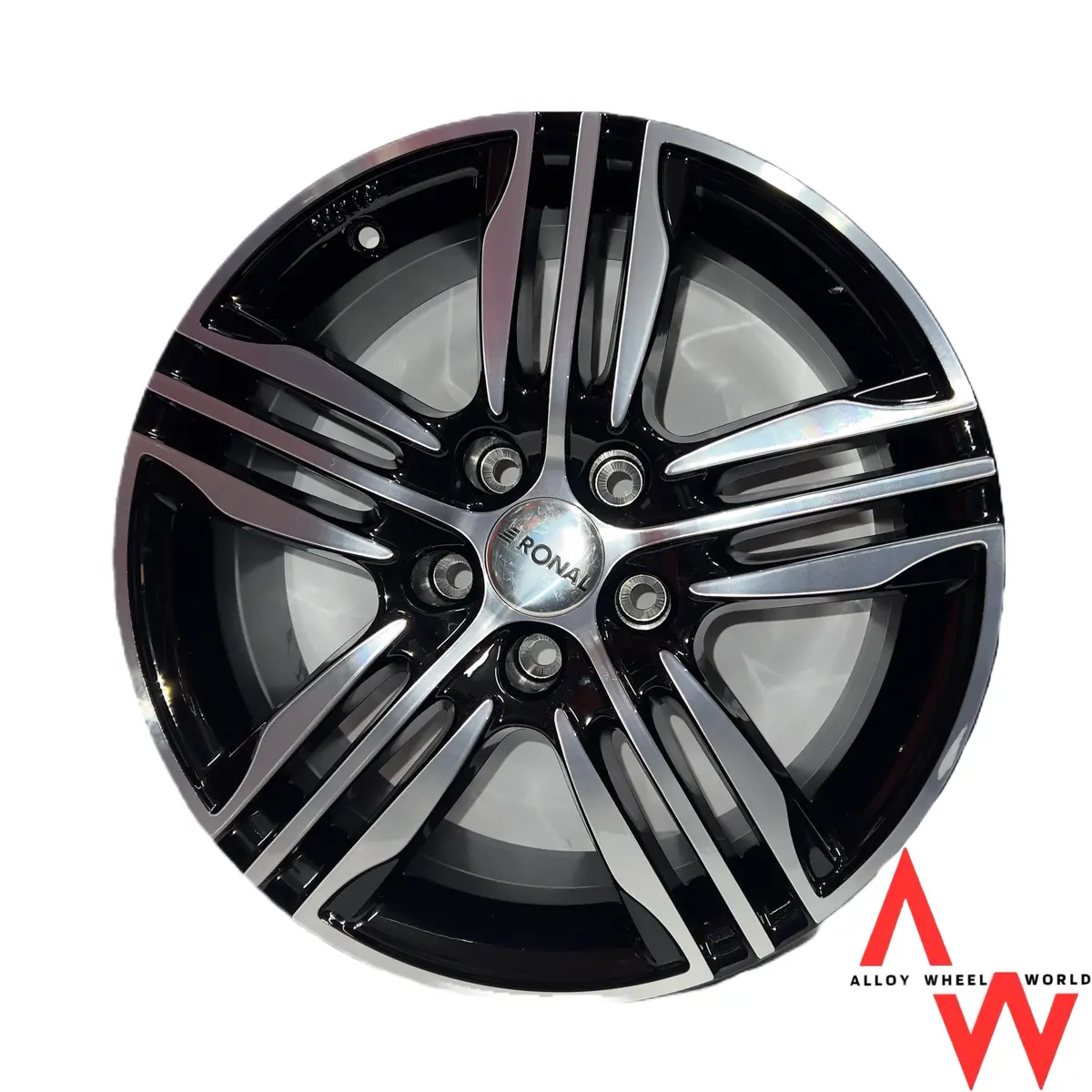 7.5X17 Ronal R57 Black Polished 1