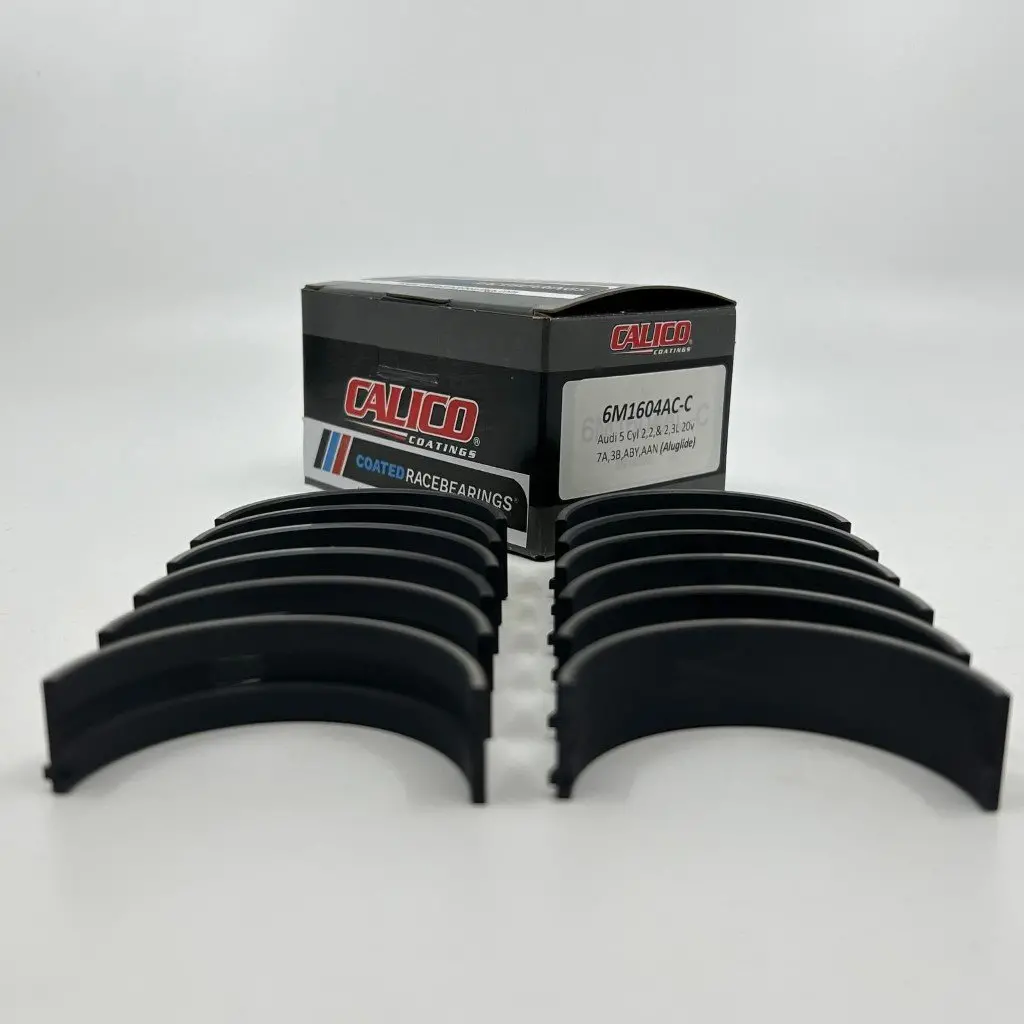 Audi / Vw 5Cyl 2.1L/2.2L/2.3L 10V & 20V 7A/3B/Aby/Aan Main Bearing Set Acl Oem Aluglide Calico Ct-1 Coated 6M1604ac-C Std. Diameter 2
