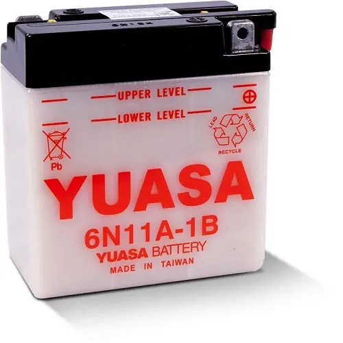 Yuasa 6N11a-1B 6V 11Ah Motorcycle Battery - Katana 1