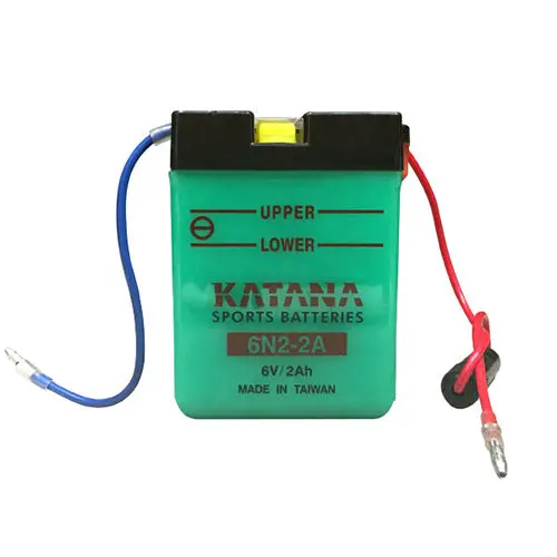 6V Katana Motorcycle Battery 6N2-2A | 2Ah, 6-Month Warranty 1