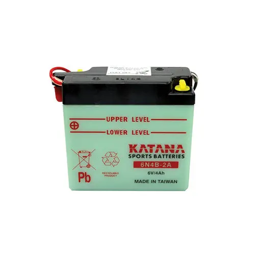 Katana 6V Motorcycle Battery 6N4b-2A | 4Ah, 6-Month Warranty 1