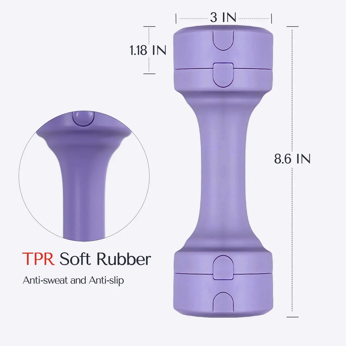 Deerrun® Dumbbell - Each 3.3Lbs To 5.5Lbs For Women At Home 5