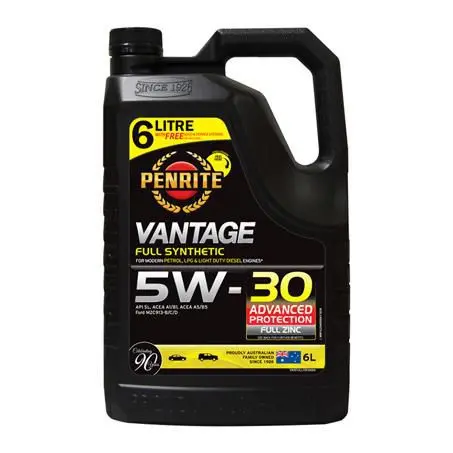 Penrite Vantage Fully Synthetic 5W-30 6L Engine Oil - Vanfull5w30006 1