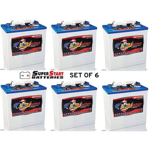 6X Us145 Xc2 6V 251Ah Deep Cycle Battery (Trojan T-145 Equivalent) 1