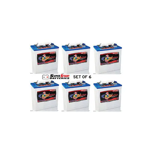 6Units Of 6V Deep Cycle Battery 251Ah Us145 Xc2 (Trojan T-145) Us-145 Battery 1