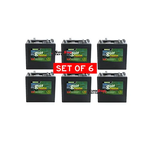 6X 6V Golf Cart Deep Cycle Battery 225Ah - T-105 Replacement 1