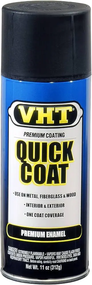 Vht Quick Coat Enamel Spray Paint Flat Black 312G - Sp510 1