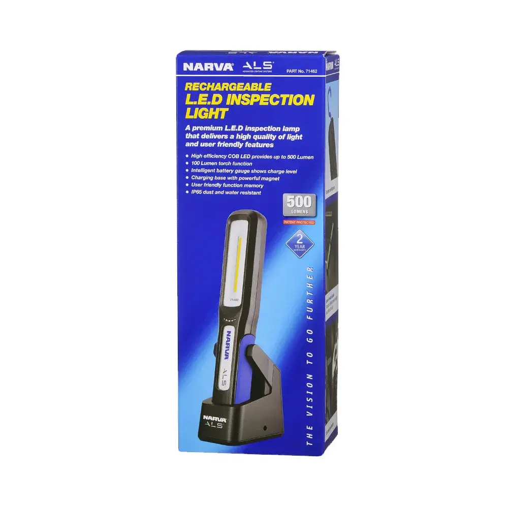 Narva Rechargeable Als L.E.D Inspection Light 500 Lumens - 71462 1