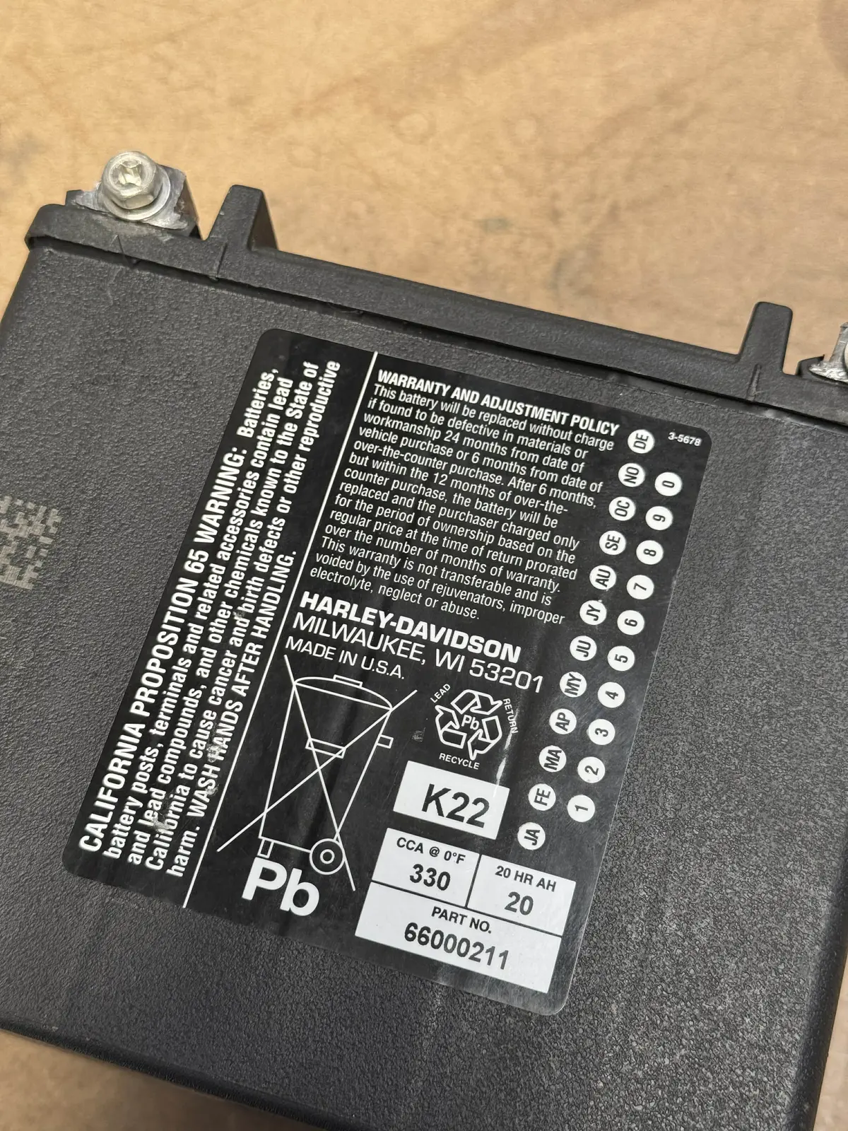 Revplus Svxt-5 Motorbike Agm Battery - 12V 19Ah 350Cca 2