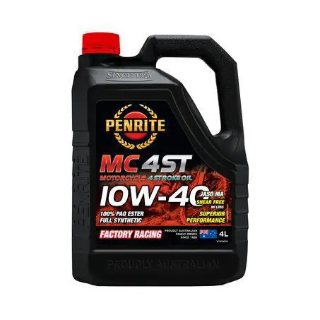 Penrite 4-Stroke Ester 10W-40 4L Motorcycle Engine Oil - Mc410w40004 1