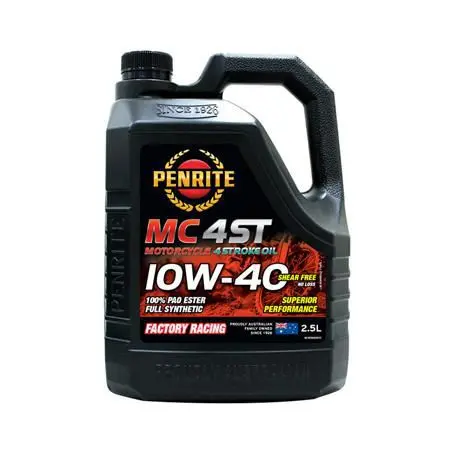 Penrite 4-Stroke Ester 10W-40 2.5L Motorcycle Engine Oil - Mc410w400025 1