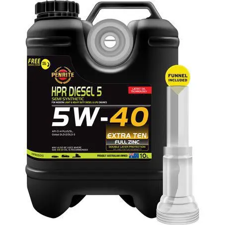 Penrite Hpr Diesel 5 Semi Synthetic 5W-40 10L Engine Oil - Hprd5010 1