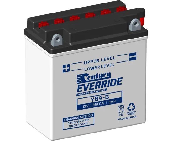 Century Yb9-B Motorcycle Battery - 95Cca 9Ah 1