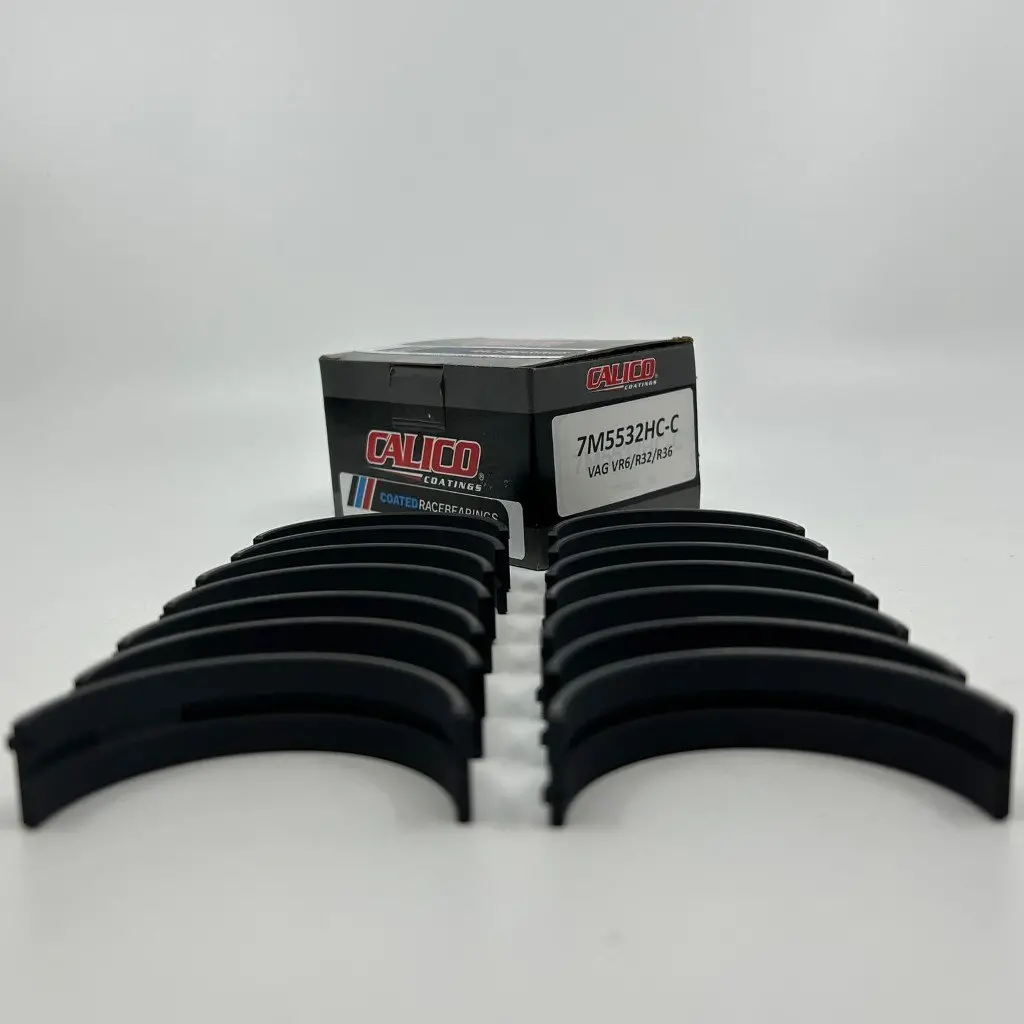 Coatedracebearings Calico Ct-1 Coated Acl Race Series Main Bearing Set 7M5532hc-C - Audi / Vw Vr6/R32/R36 2.8L/2.9L/3.2L/3.6L, Std. Diameter 2